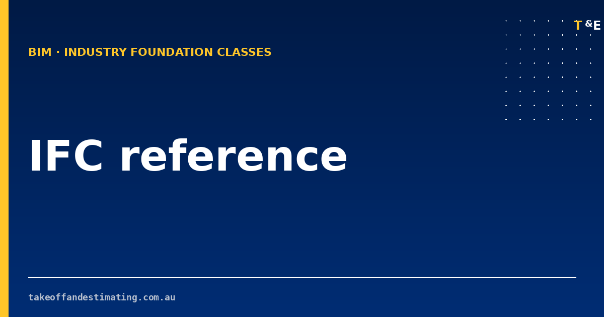 IFC entity reference