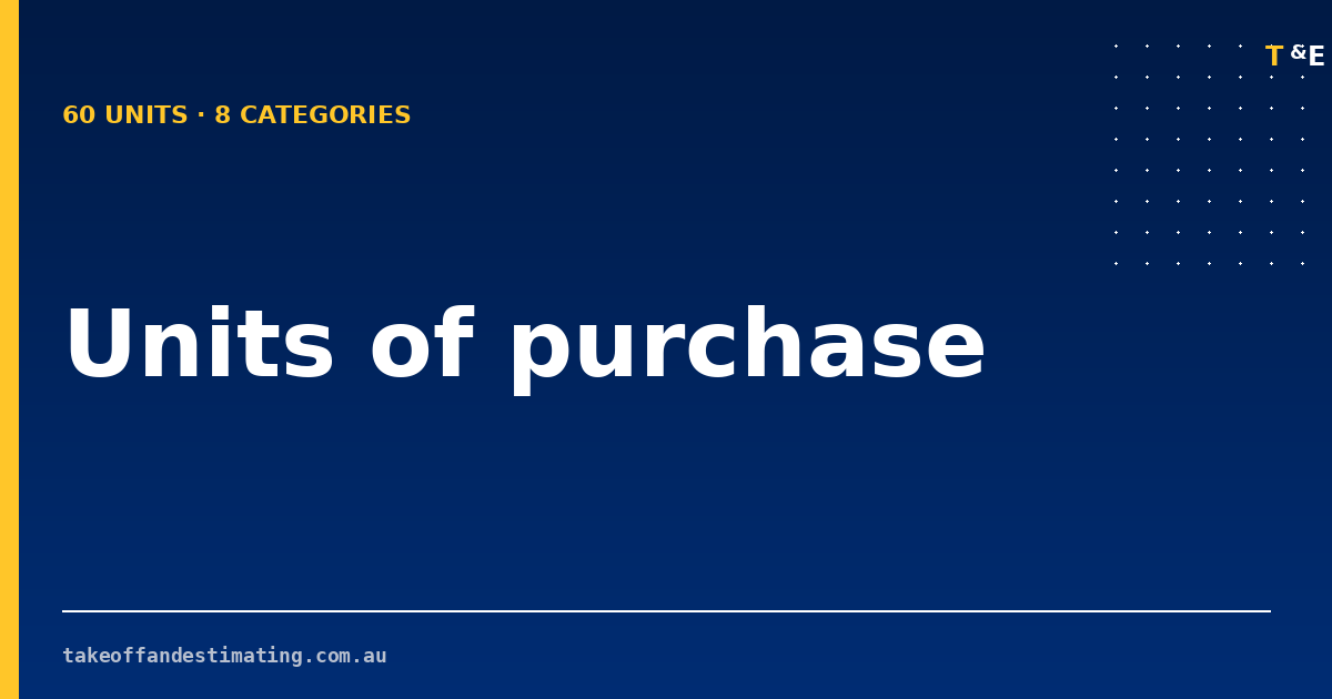 Unit Purchase Units of Purchase reference — 60 construction units